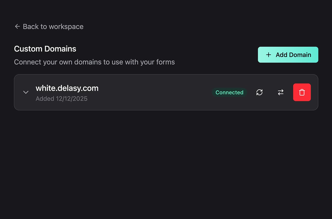 Custom Domains - Host Forms on Your Own Domain