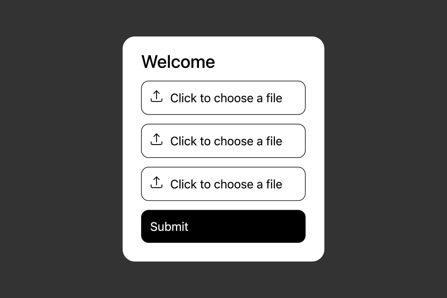 Form canvas showing three text input fields in a row, each with identical styling and spacing, created through duplication.