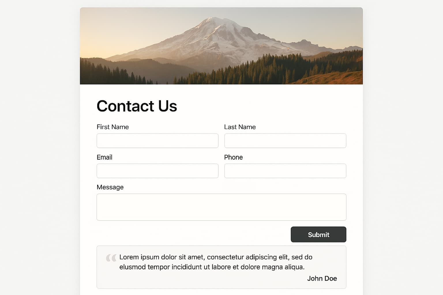 FigForm embedded on an HR intranet page.