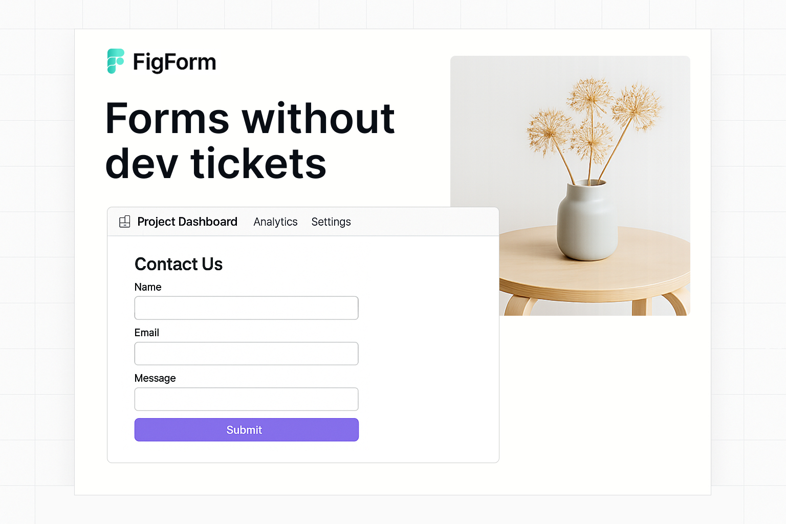 The Intuitive No-Code Form Builder for Project Managers