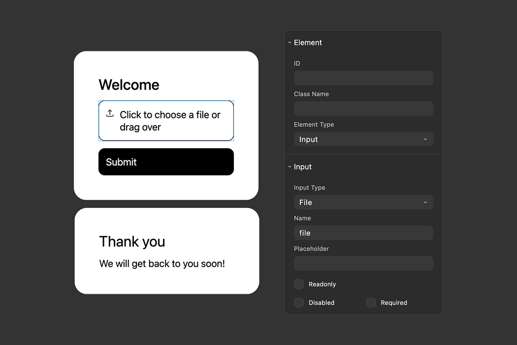 File Uploads - Collect Files with Customizable Inputs